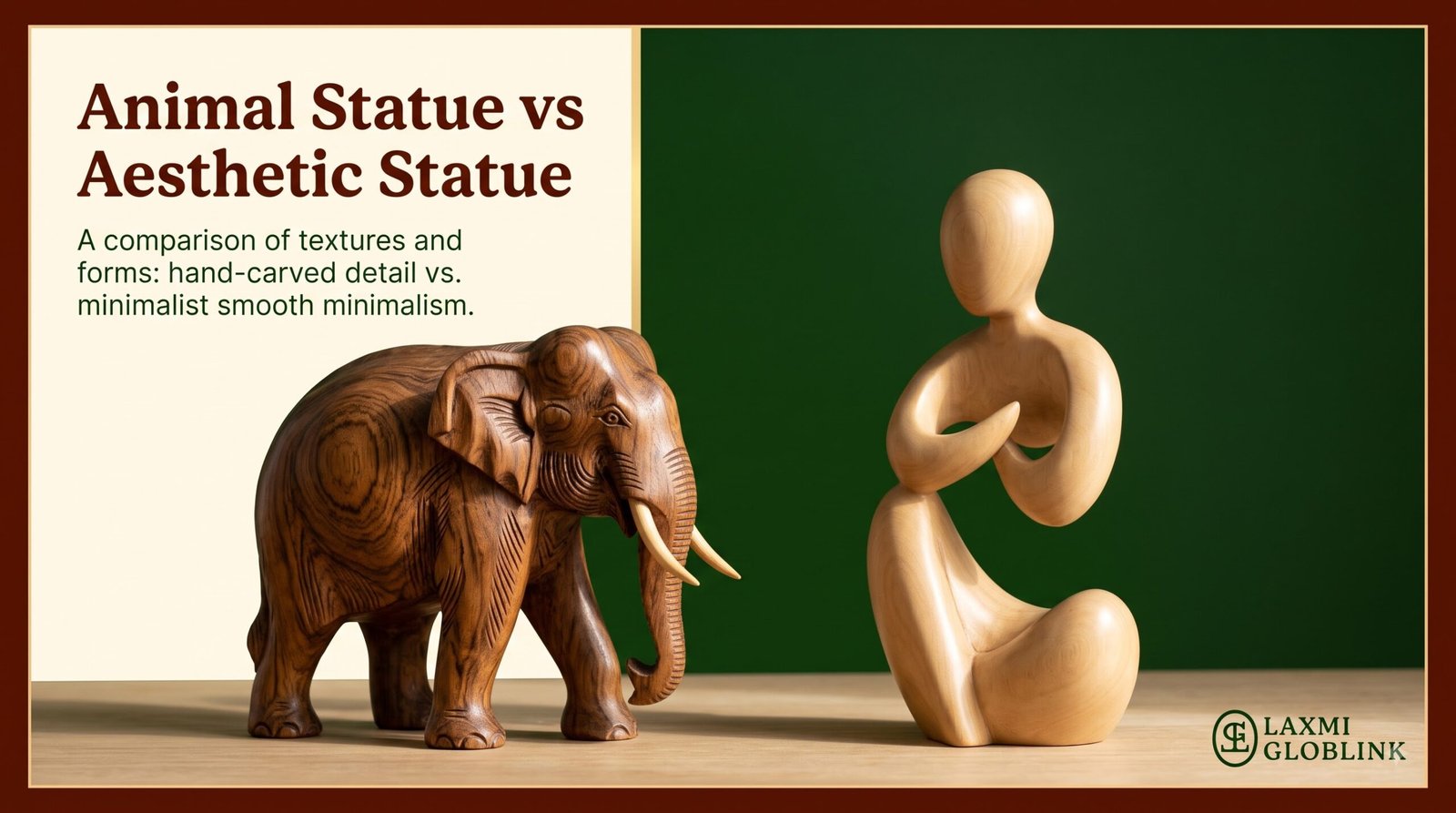 Wooden Animal Statue vs Aesthetic Statue: What Sells Where